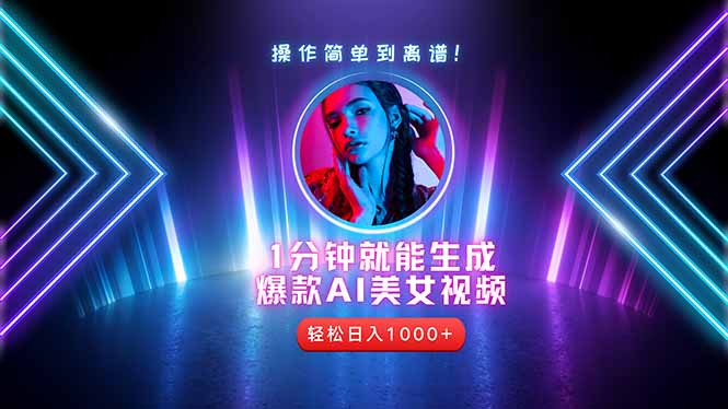 2025年最强副业：用AI做短视频，从零开始打造爆款账号！优优云网创-专注分享网络创业项目落地实操课程 – 全网首发_高质量创业项目输出优优云网创