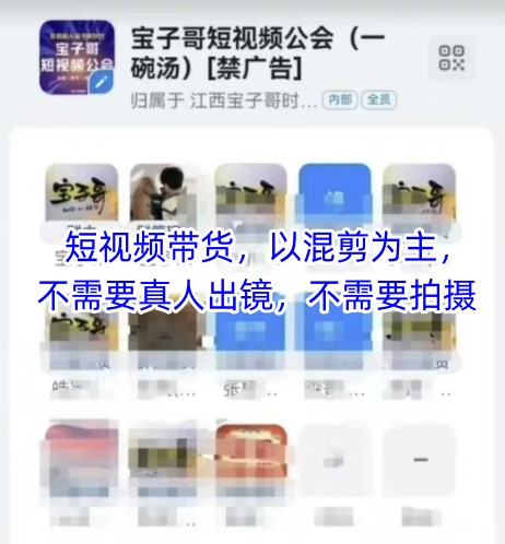 宝子哥头部团队短视频带货，以混剪为主，不需要真人出镜，不需要拍摄优优云网创-专注分享网络创业项目落地实操课程 – 全网首发_高质量创业项目输出优优云网创