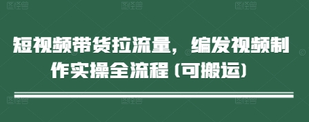 短视频带货拉流量，编发视频制作实操全流程(可搬运)优优云网创-专注分享网络创业项目落地实操课程 – 全网首发_高质量创业项目输出优优云网创